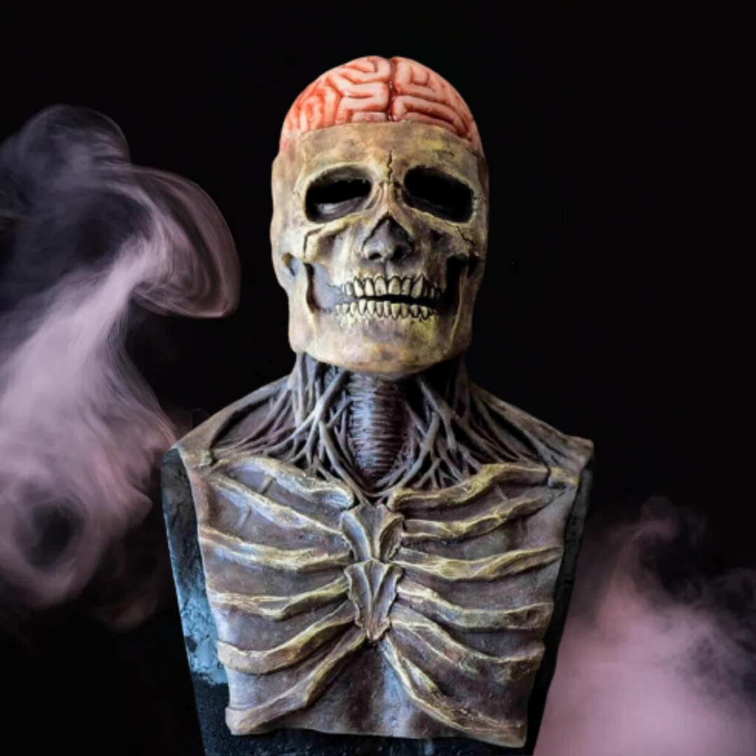 Gentleman Jack Skull horror mask with elegant yet terrifying details, perfect Halloween cosplay