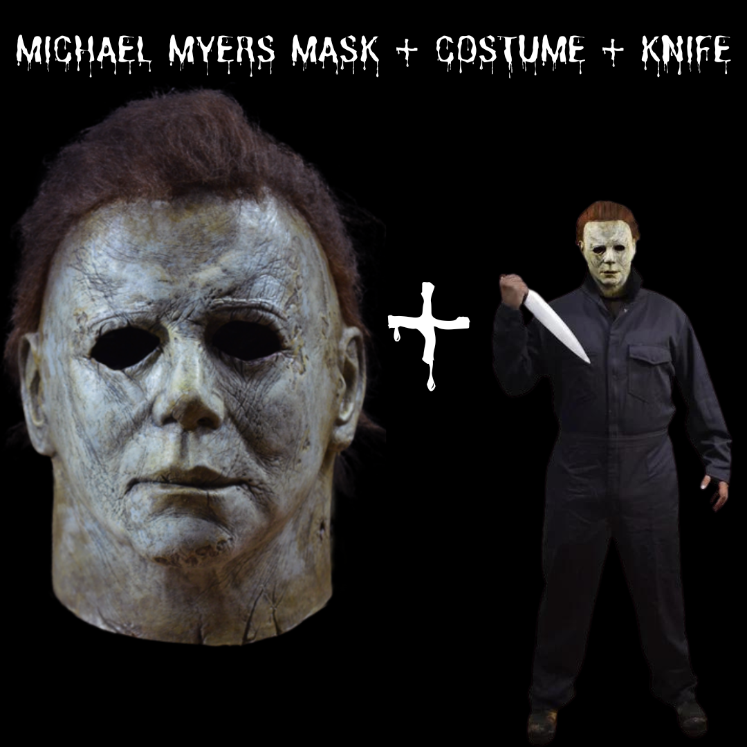 Michael Myers horror mask full costume with realistic details, perfect Halloween costume